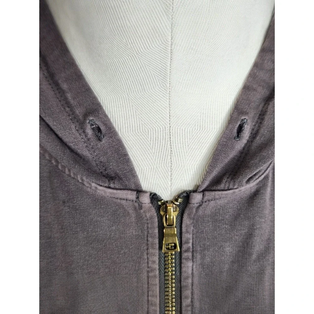 Young Fabulous‎ & Broke YFB Hoodie Size Medium Gray Full Zip Sweatshirt Comfy